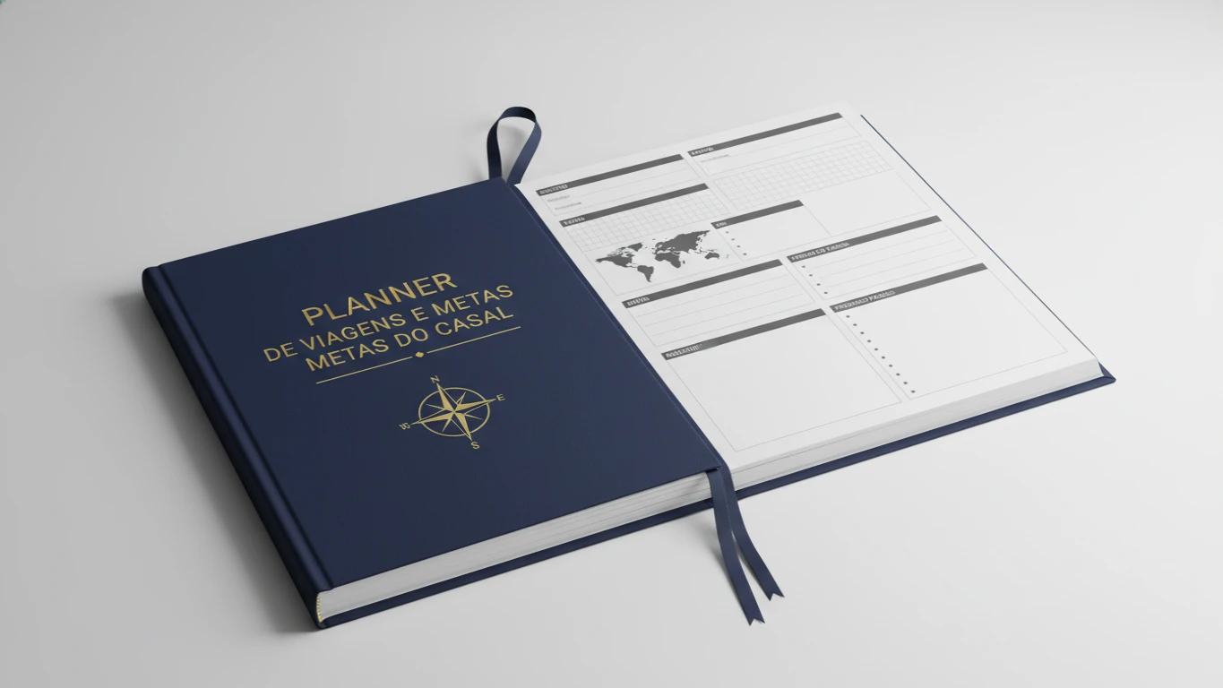 Planner de Viagens e Metas do Casal