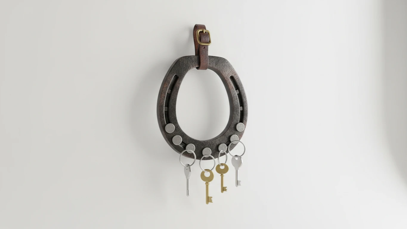 Porta-Chaves Magnético de Ferradura