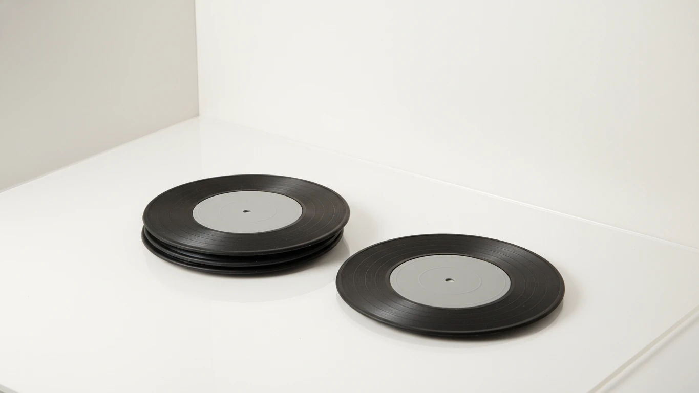 Porta-Copos em Formato de Vinil