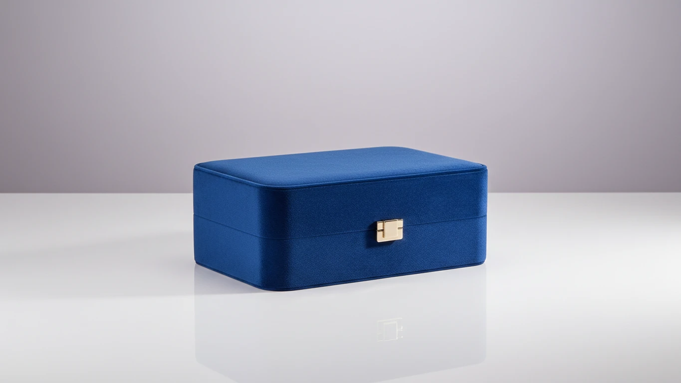 Porta-Joias de Veludo com Divisórias