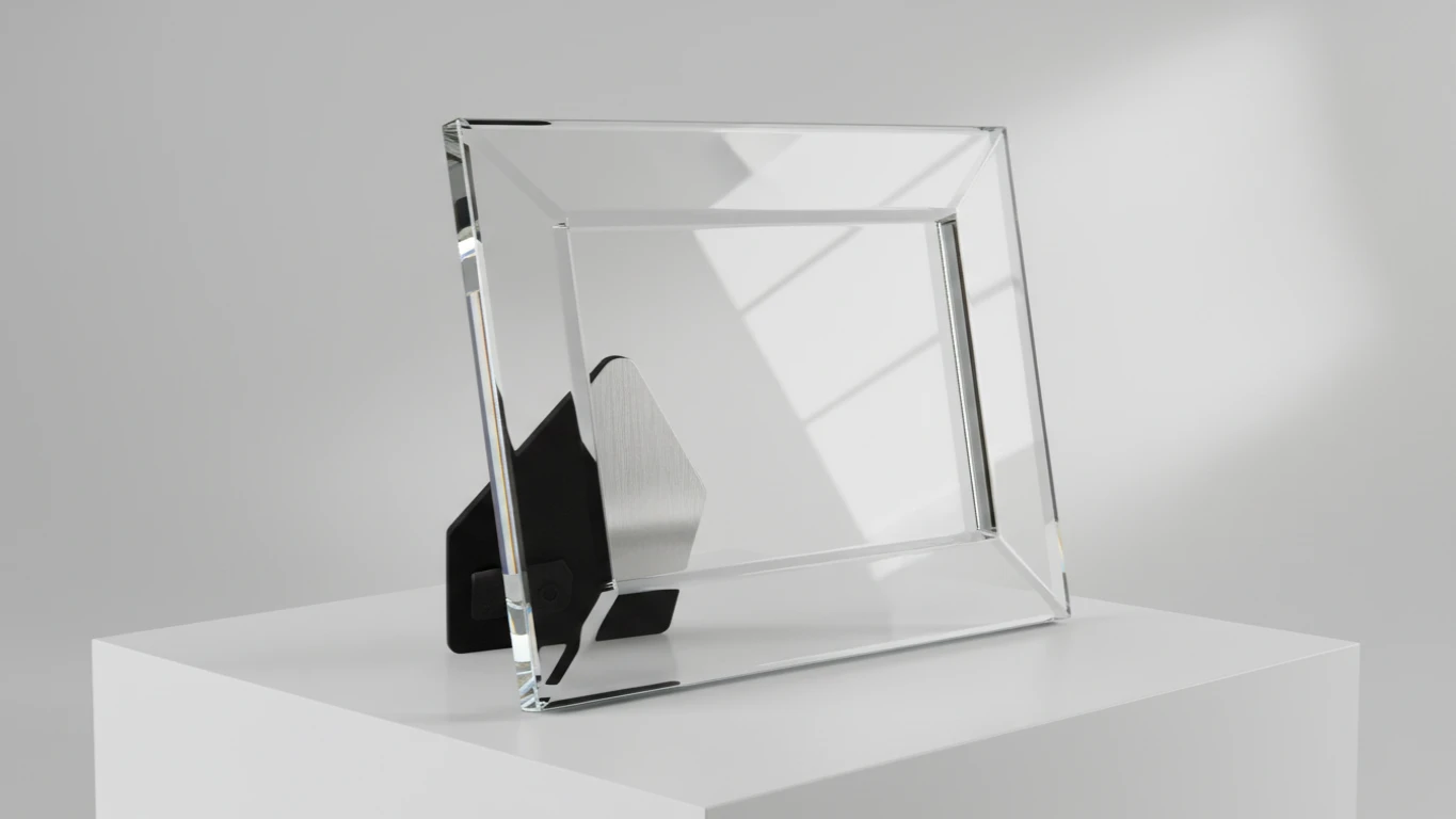 Porta-Retrato Decorativo de Vidro