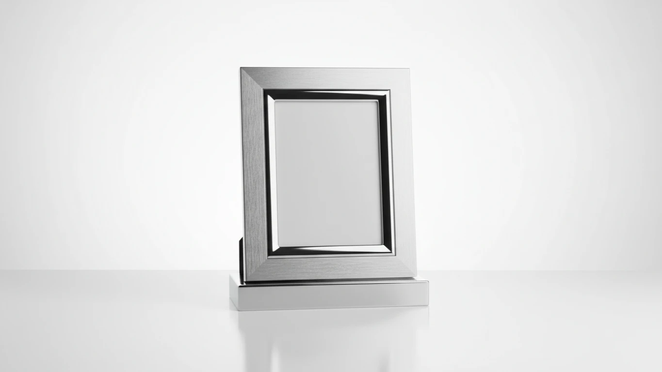 Porta-Retrato de Prata Elegante