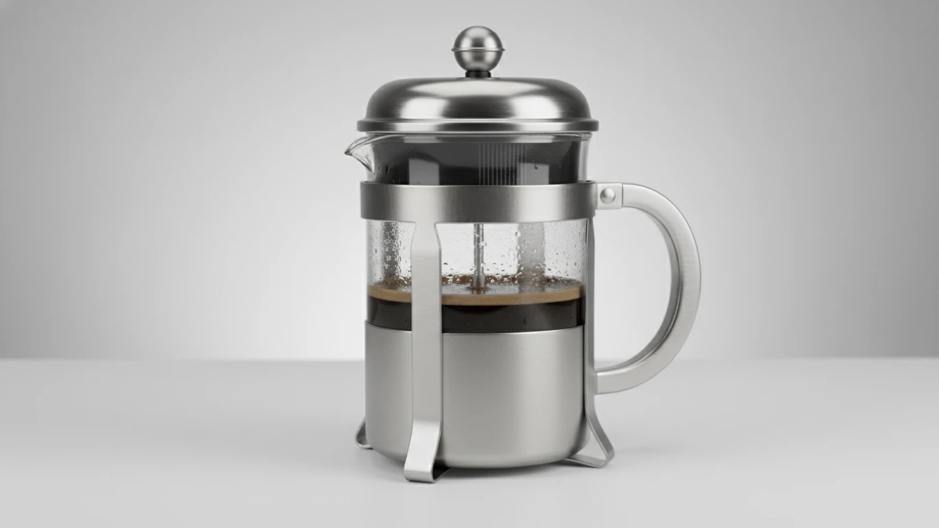 Prensa Francesa em Aço Escovado