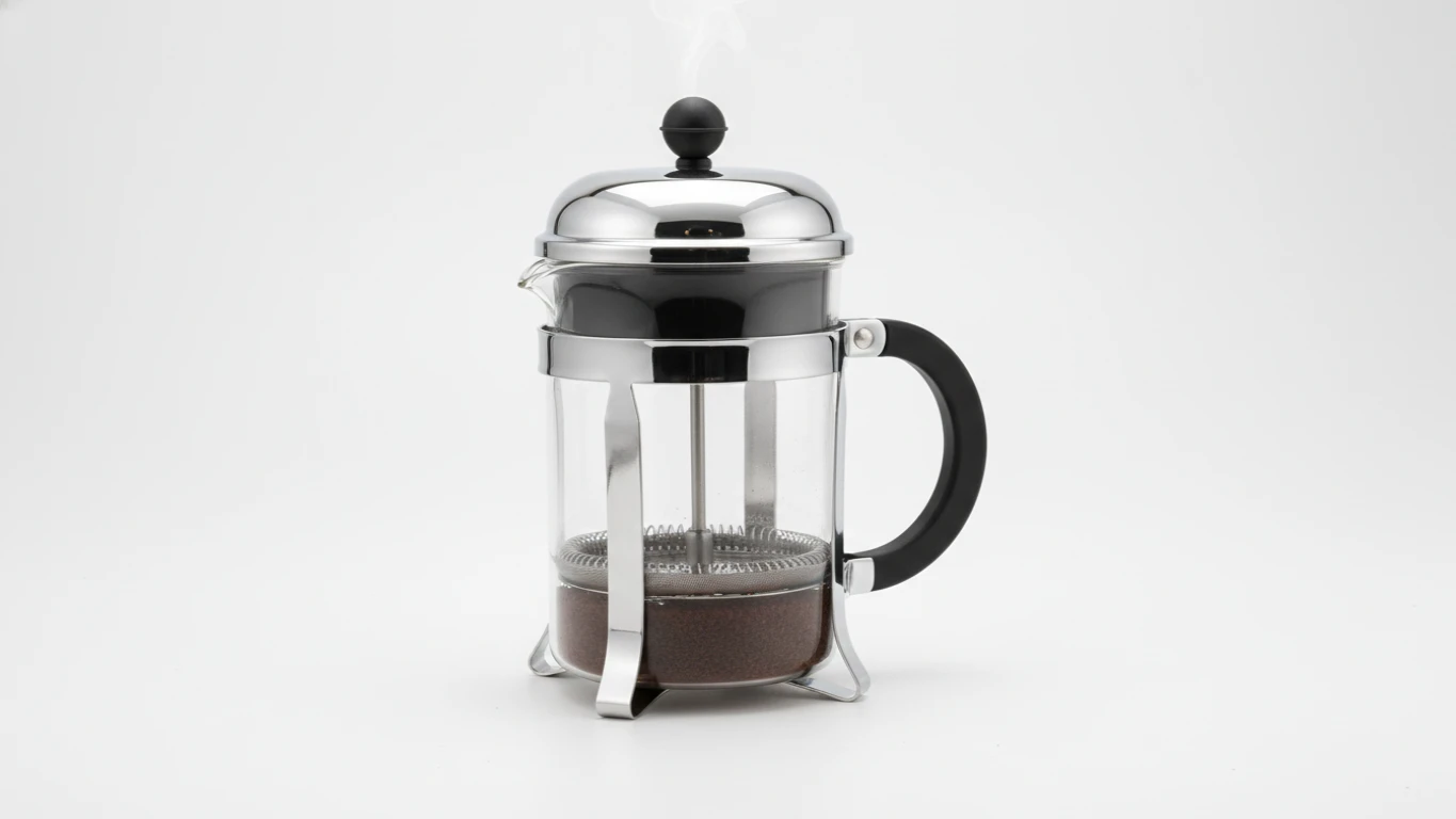 Prensa Francesa em Aço e Vidro