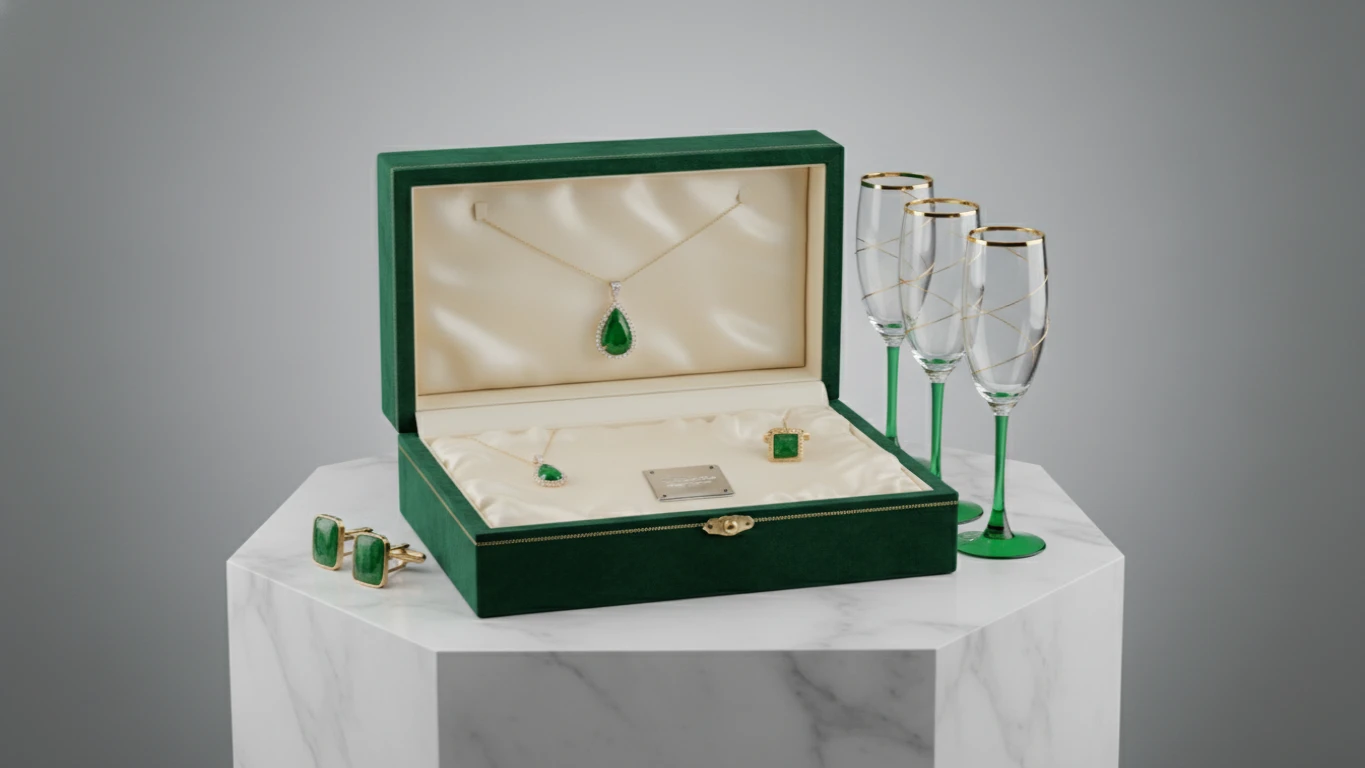 Presente para Bodas de Esmeralda