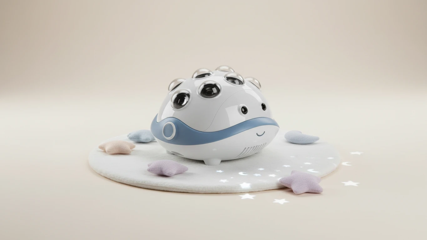 Projetor Musical de Estrelas para Berço