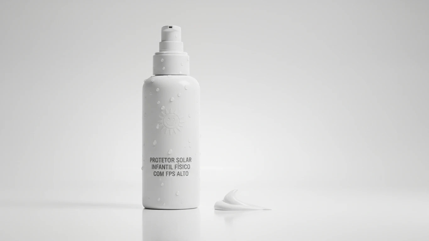 Protetor Solar Infantil Físico com FPS Alto