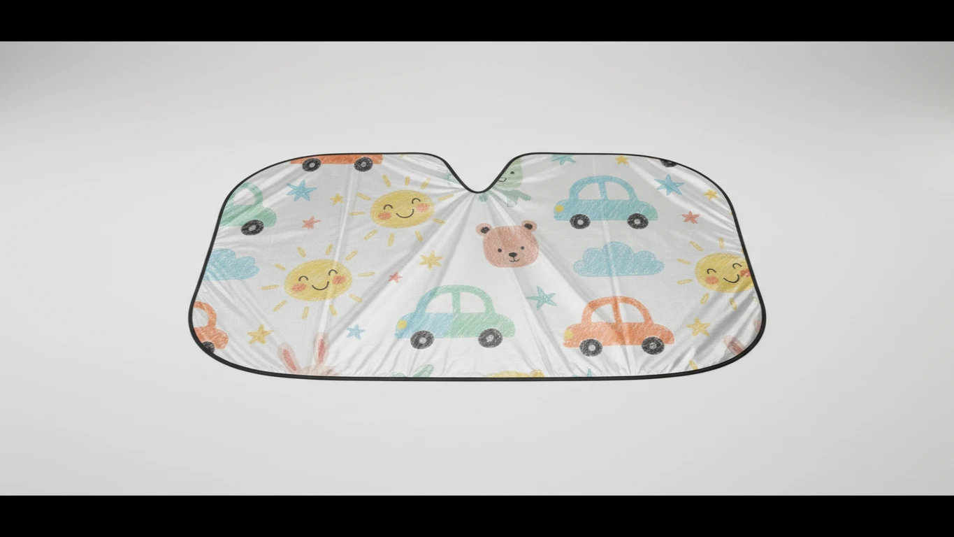 Protetor Solar para Carro com Desenhos Infantis