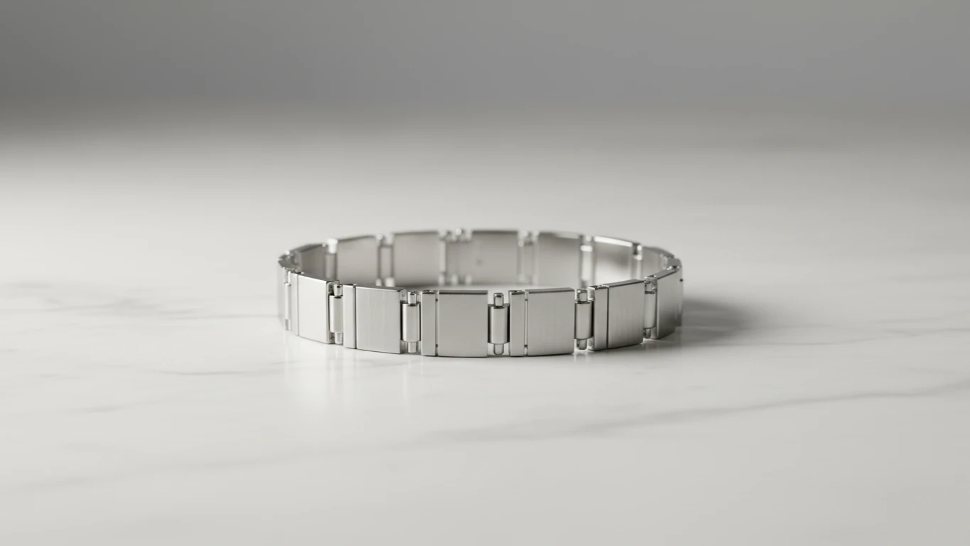 Pulseira Masculina em Aço Minimalista