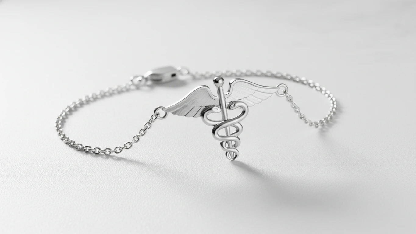Pulseira com Símbolo da Medicina
