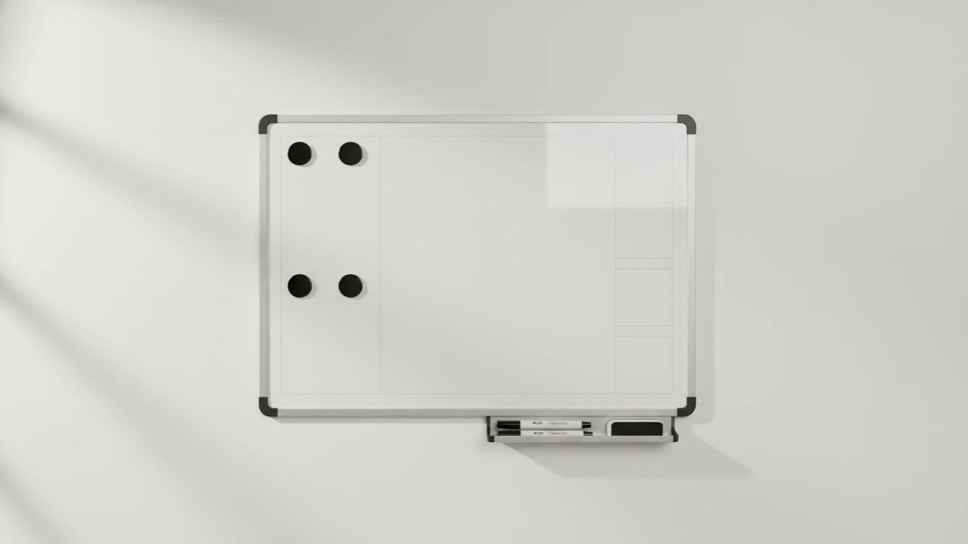 Quadro Branco Magnético Organizador