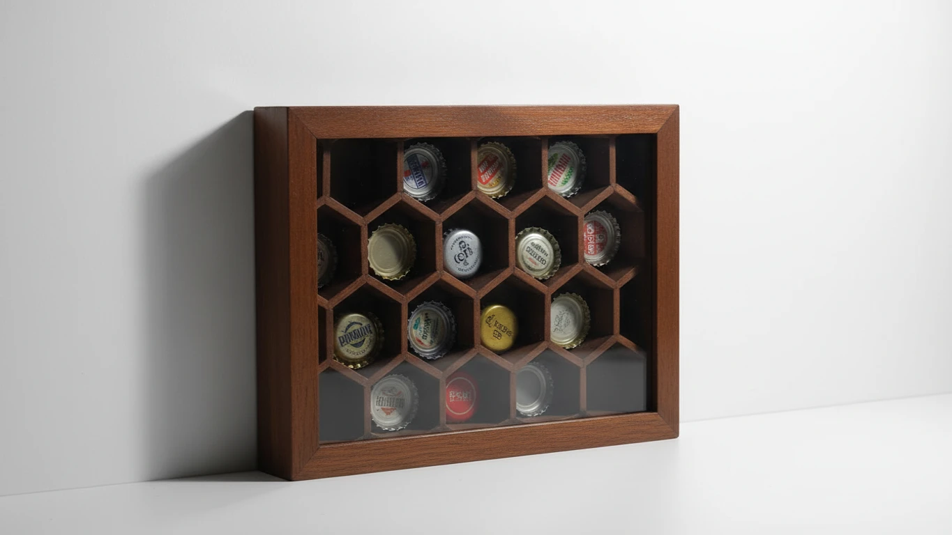 Quadro Decorativo Porta-Tampinhas