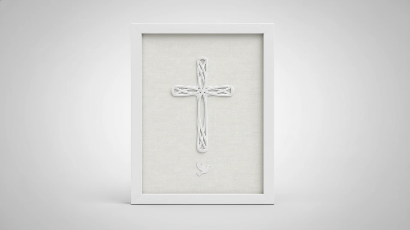 Quadro Decorativo Religioso Minimalista