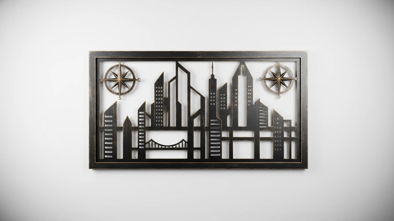 Quadro Decorativo Temático em Metal