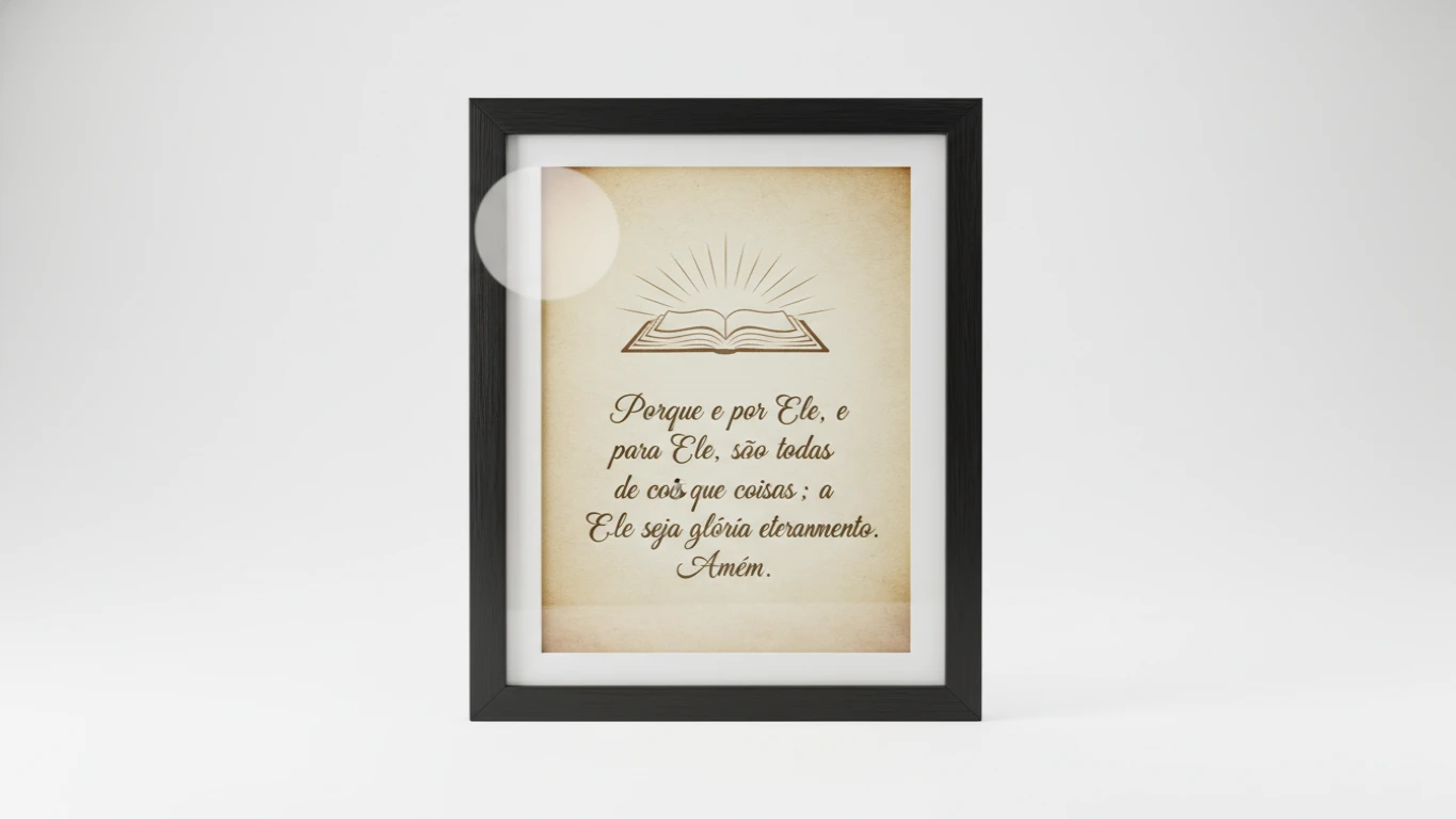 Quadro Decorativo com Promessa Bíblica