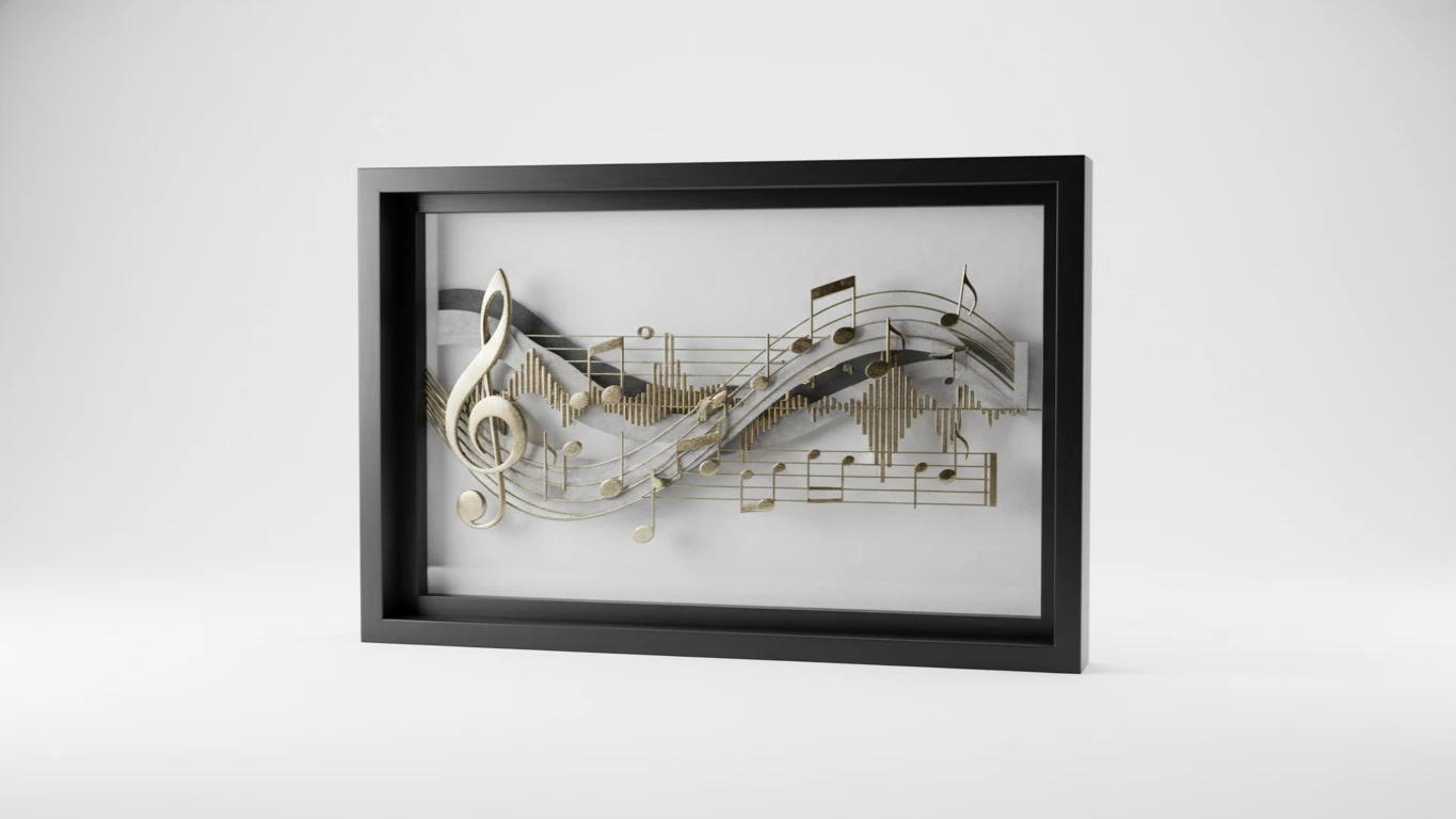 Quadro Decorativo de Letra de Música