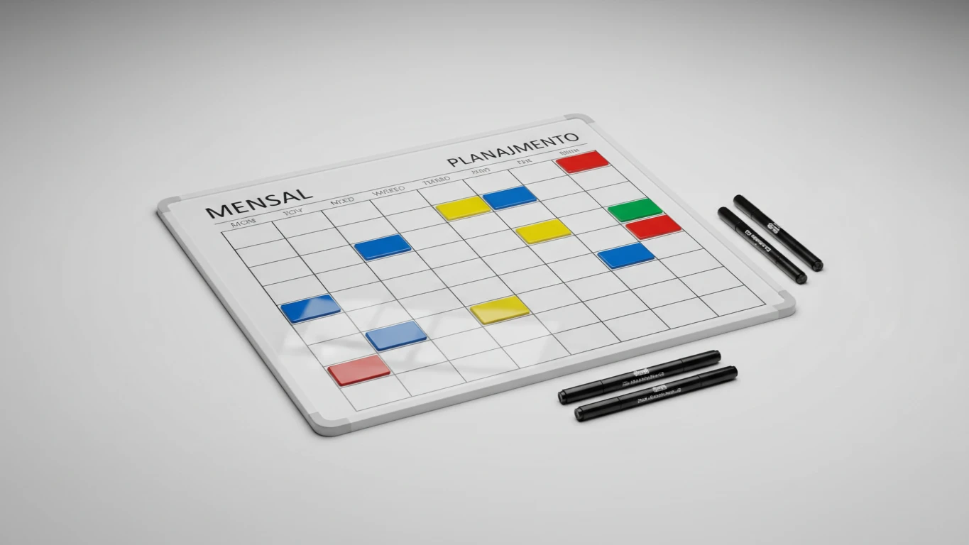 Quadro Magnético de Planejamento Mensal