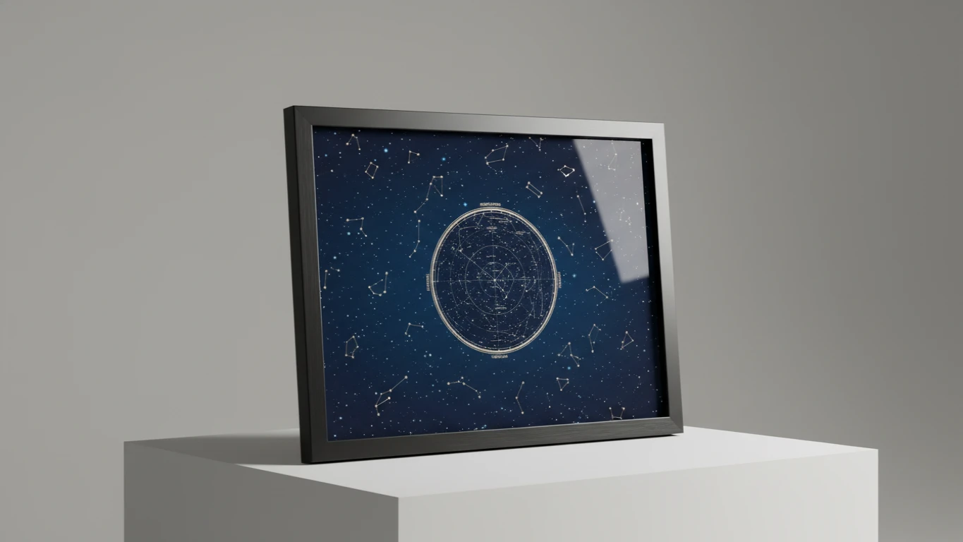 Quadro Personalizado Mapa das Estrelas