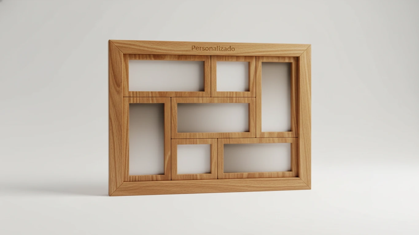 Quadro de Fotos Personalizado em Madeira