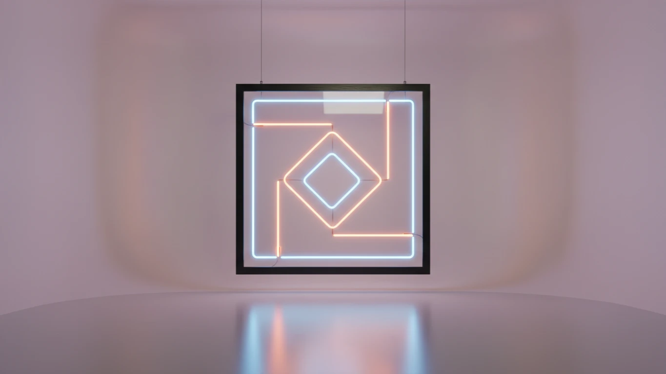 Quadro de Letreiro em Neon Decorativo