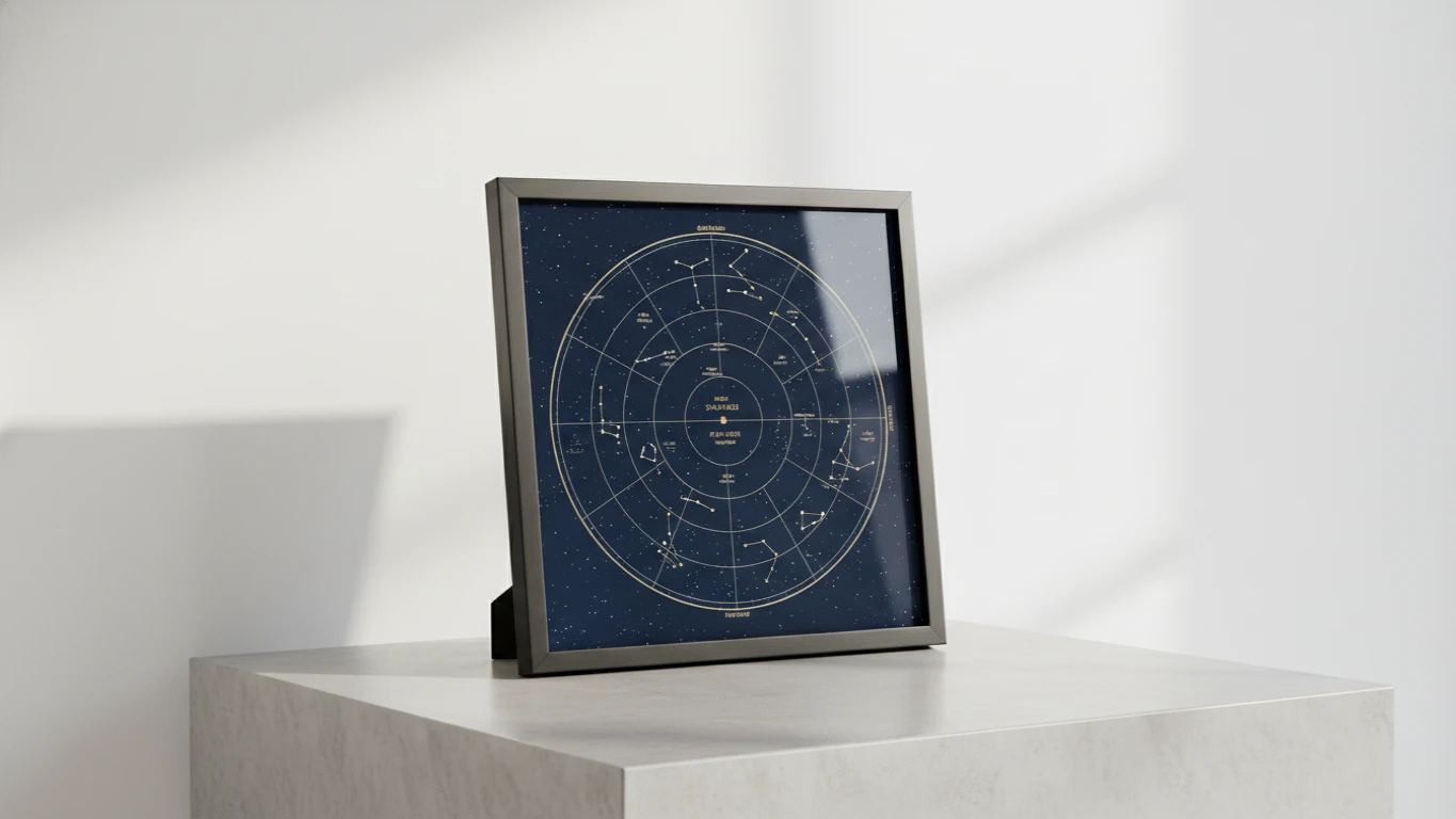 Quadro de Mapa Estelar Personalizado