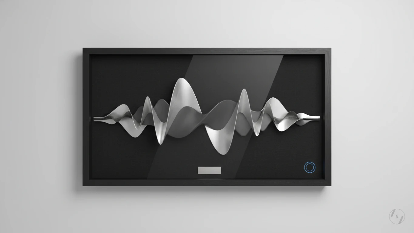 Quadro de Onda Sonora com Áudio