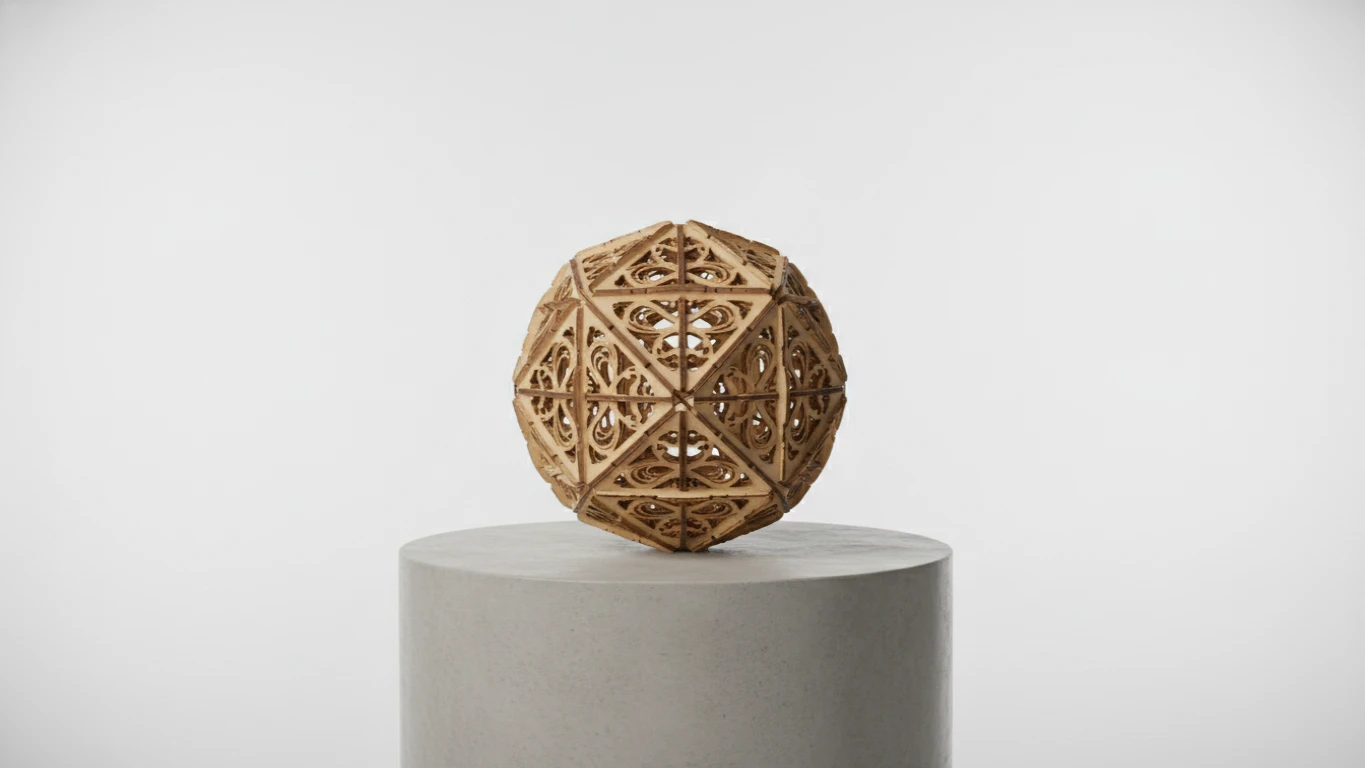 Quebra-Cabeça 3D de Madeira Corte a Laser