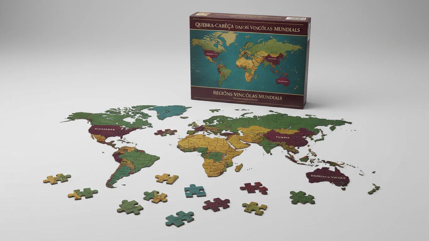 Quebra-Cabeça das Regiões Vinícolas Mundiais