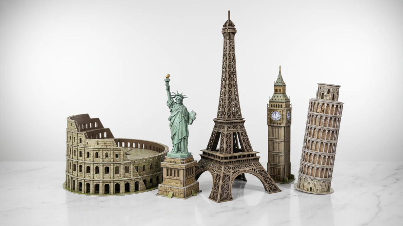 Quebra-cabeça 3D de Monumentos Mundiais
