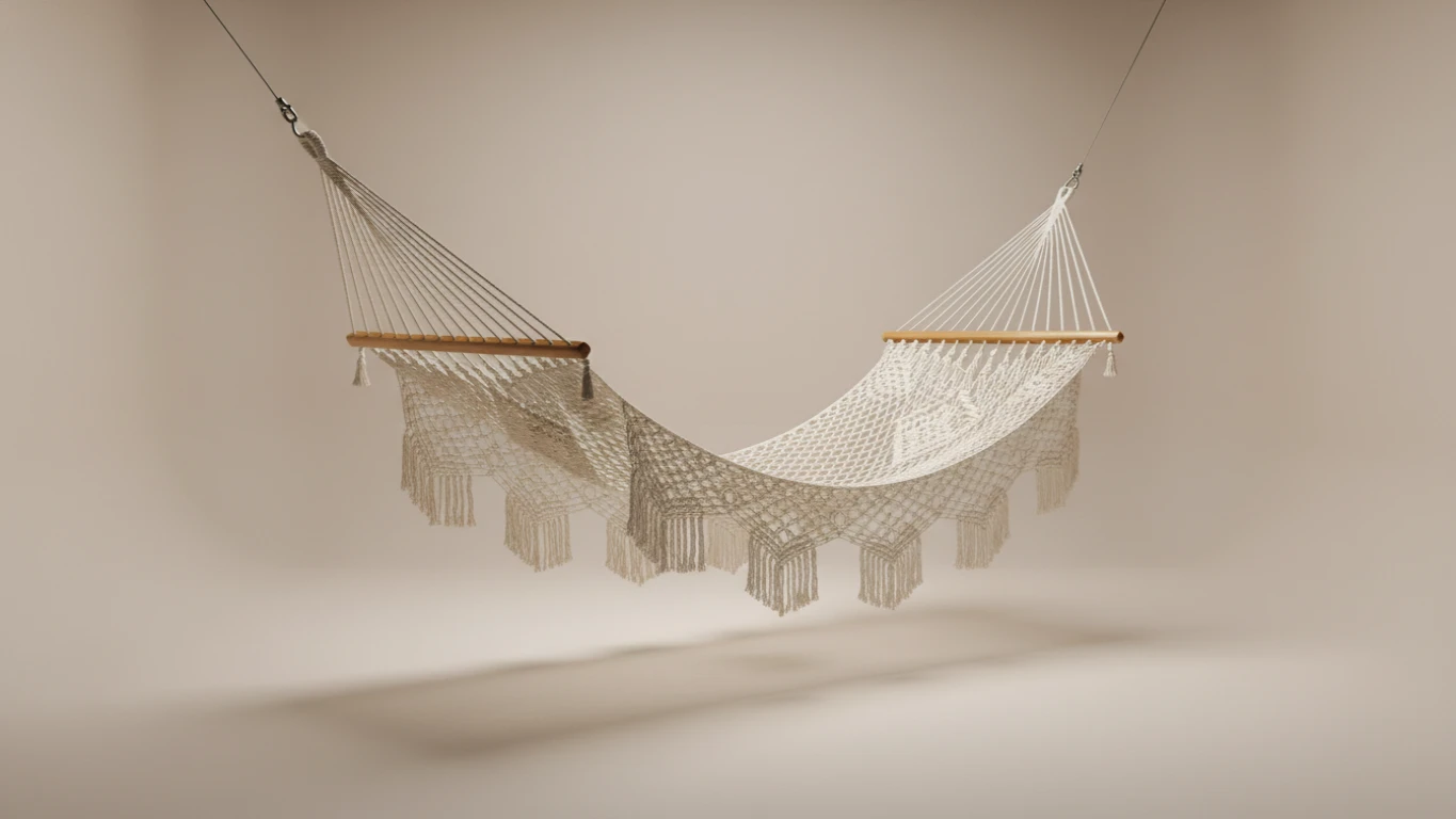 Rede de Descanso de Algodão Orgânico