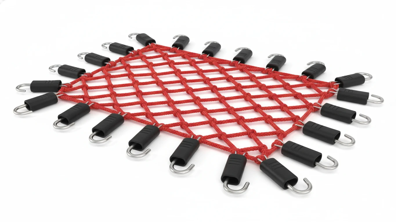 Redinha Elástica de Carga com Ganchos Protegidos