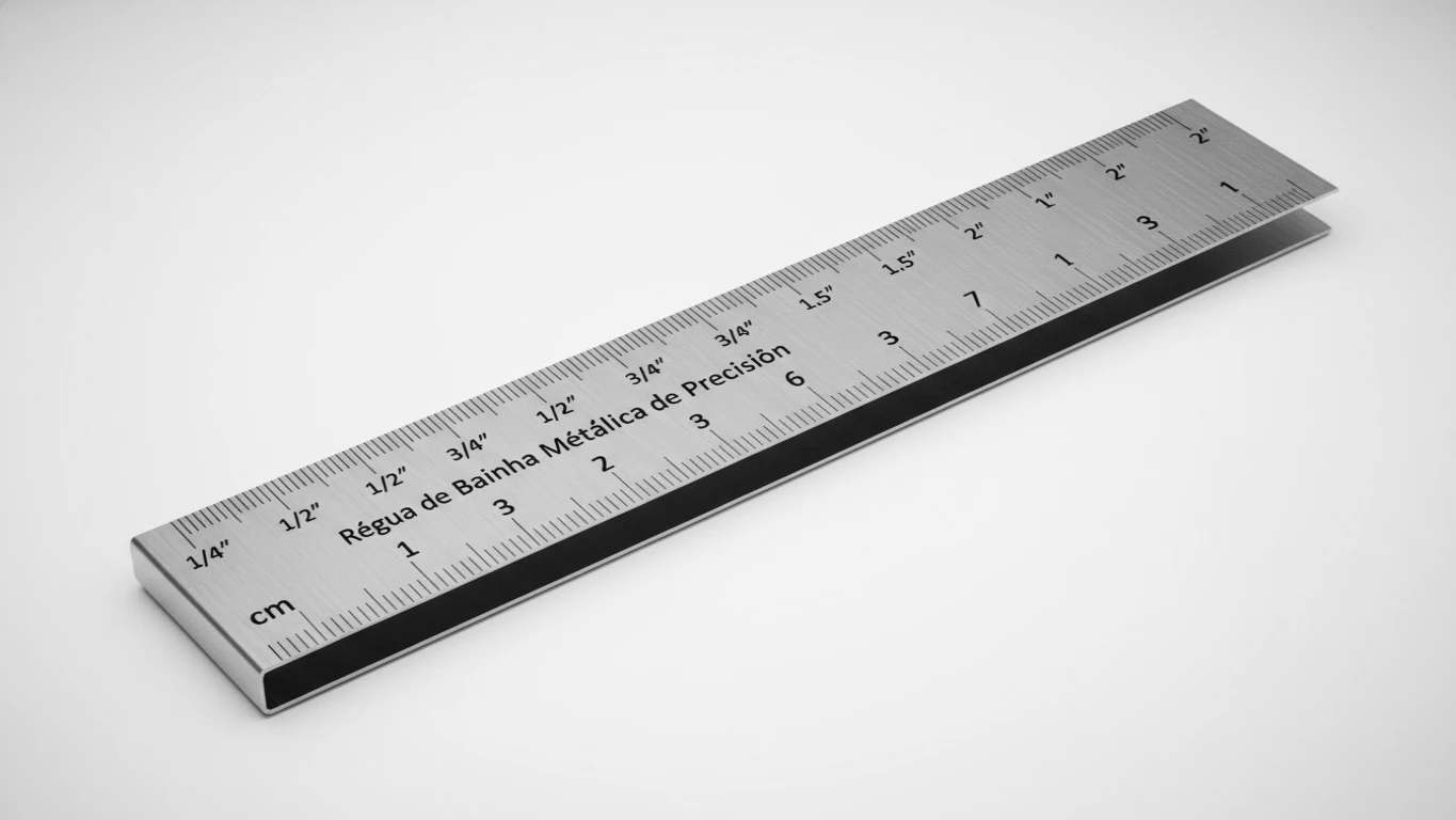 Régua de Bainha Metálica de Precisão