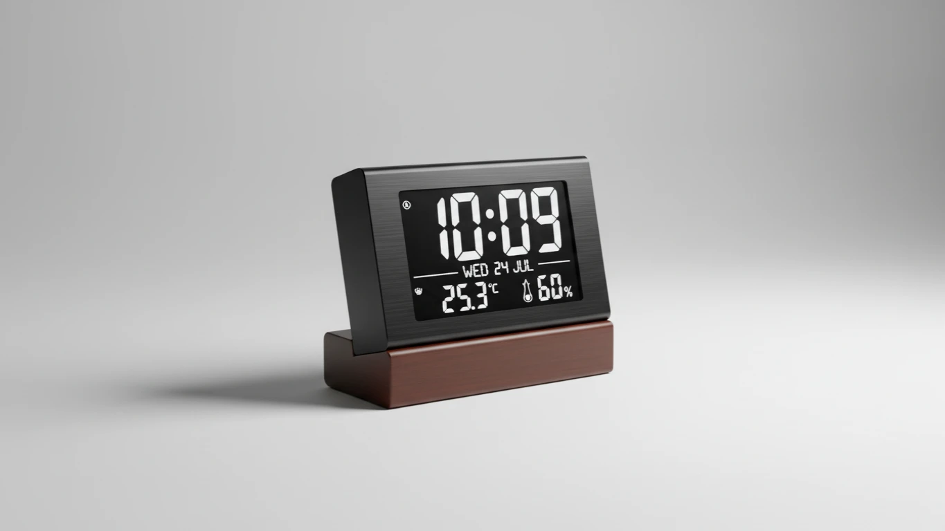 Relógio de Mesa Digital com Termômetro
