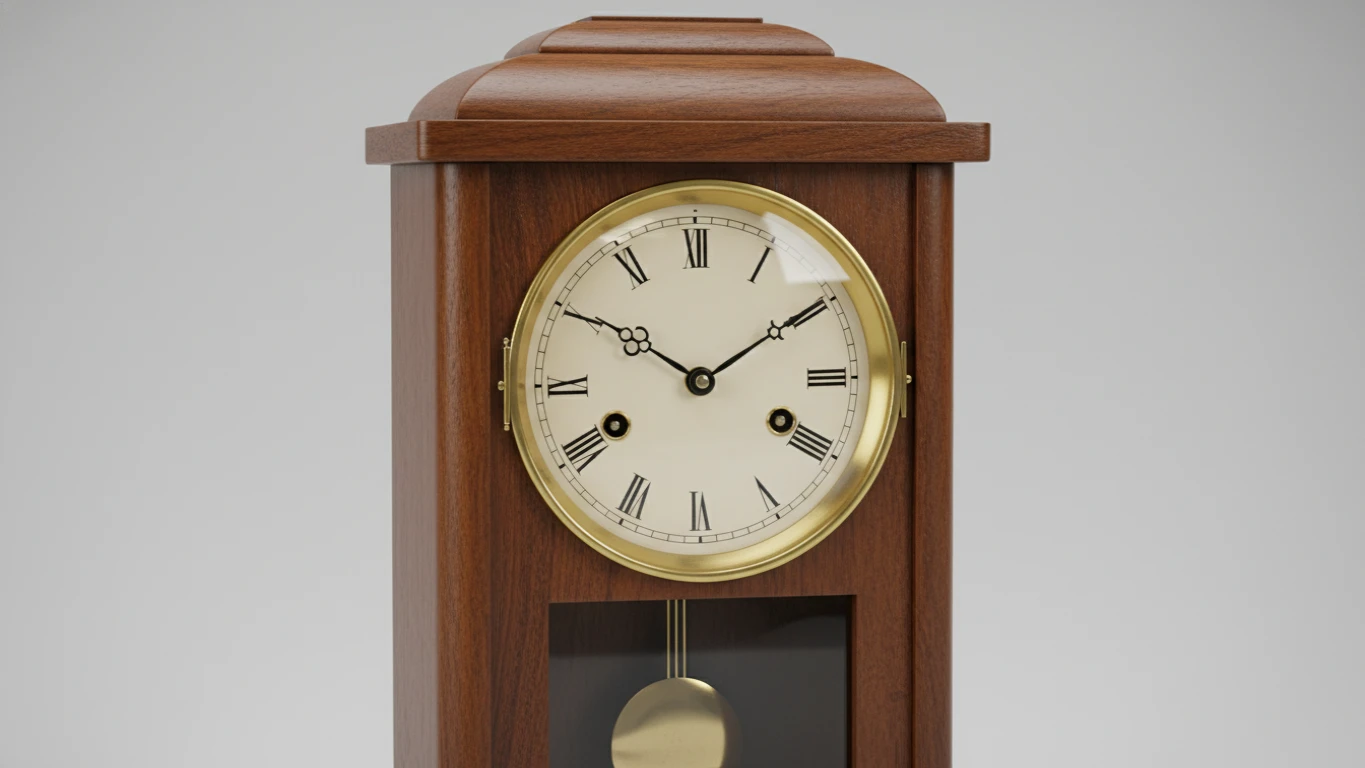 Relógio de Mesa Vintage em Madeira