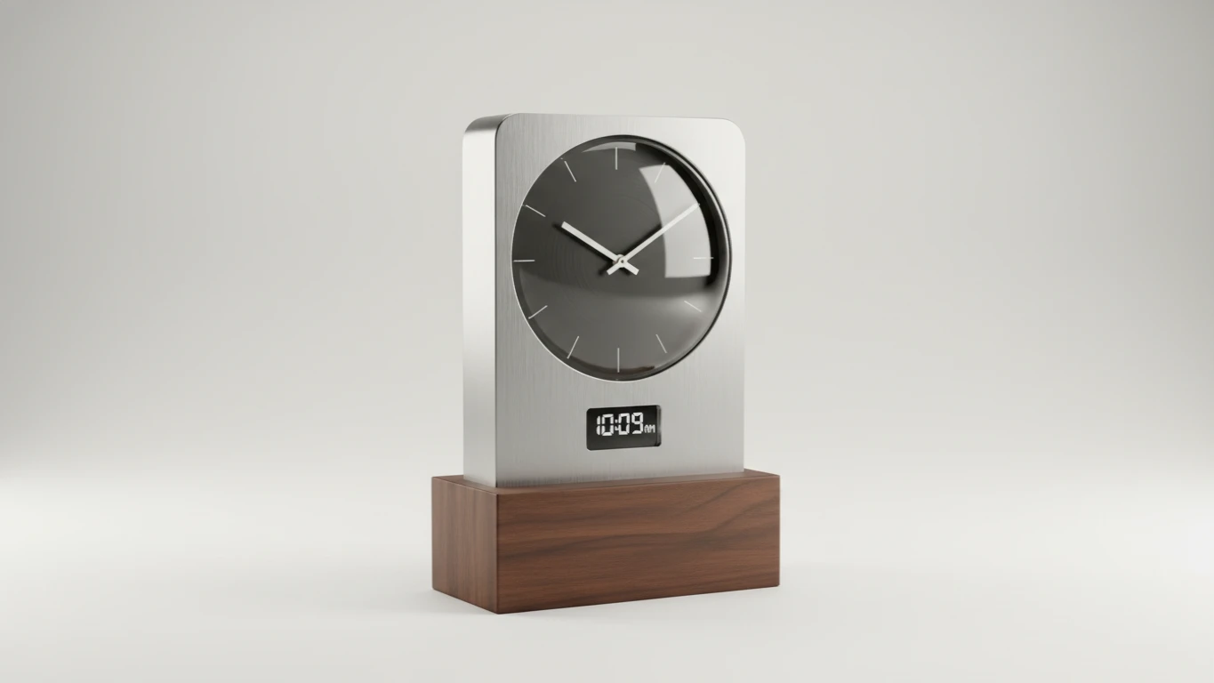 Relógio de Mesa com Design Moderno