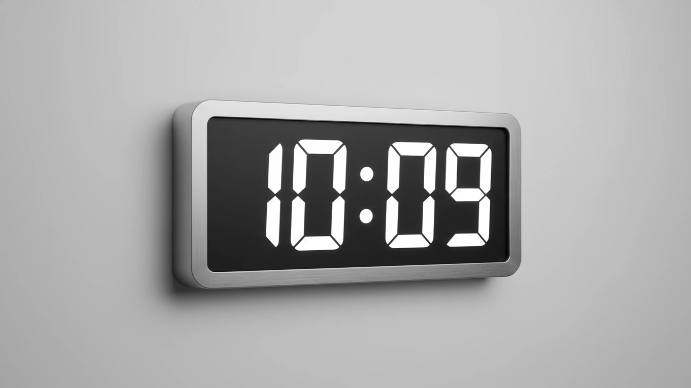 Relógio de Parede Digital com Números Grandes