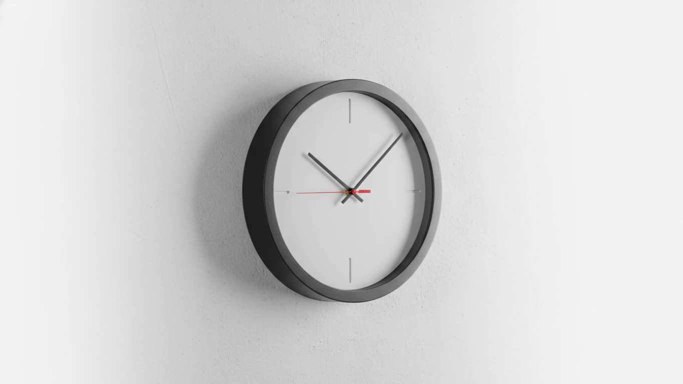 Relógio de Parede Minimalista