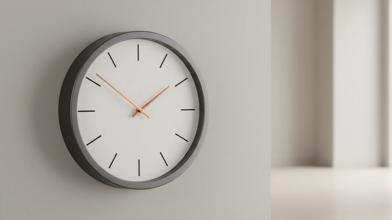 Relógio de Parede com Design Moderno