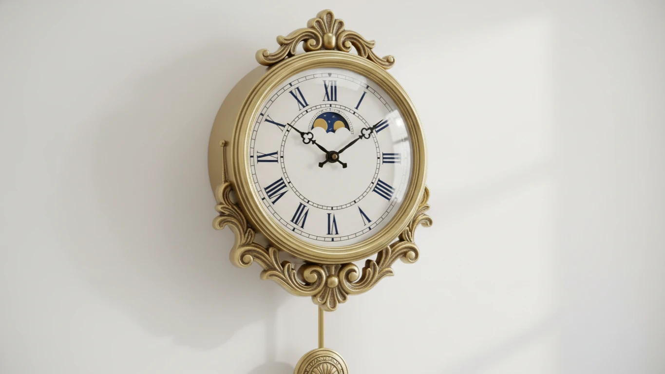 Relógio de Parede de Luxo Estilo Clássico