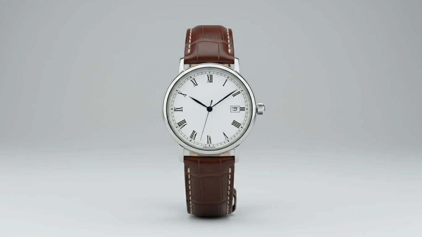 Relógio de Pulso Clássico de Couro