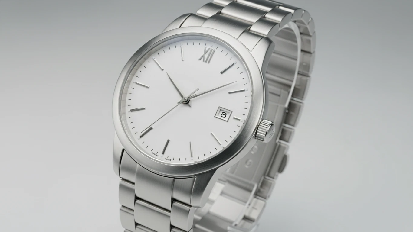 Relógio de Pulso Clássico em Aço