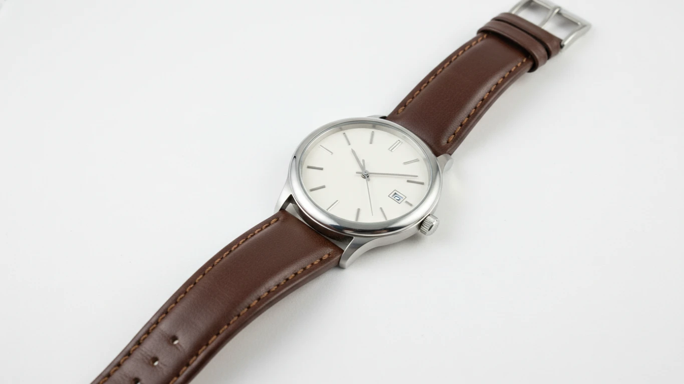 Relógio de Pulso Clássico em Couro