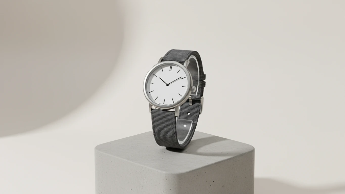 Relógio de Pulso com Design Minimalista Japonês