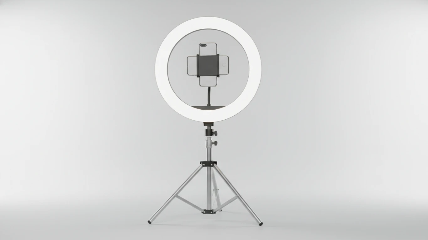 Ring Light de Mesa para Portfólio