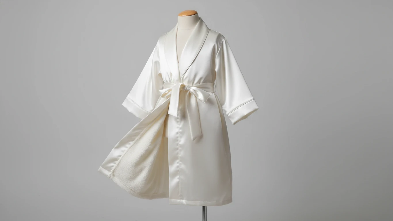 Robe de Cetim com Bordado Customizado