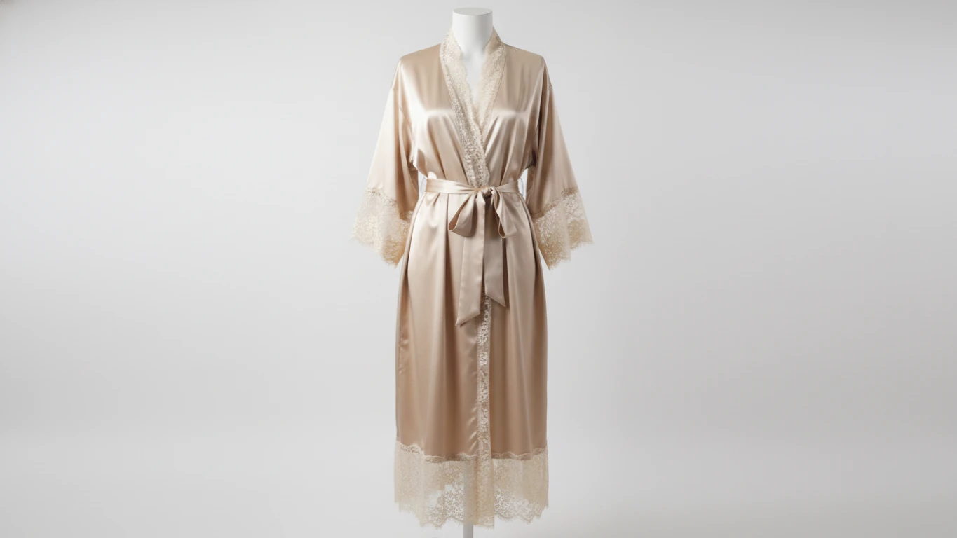 Robe de Cetim com Renda