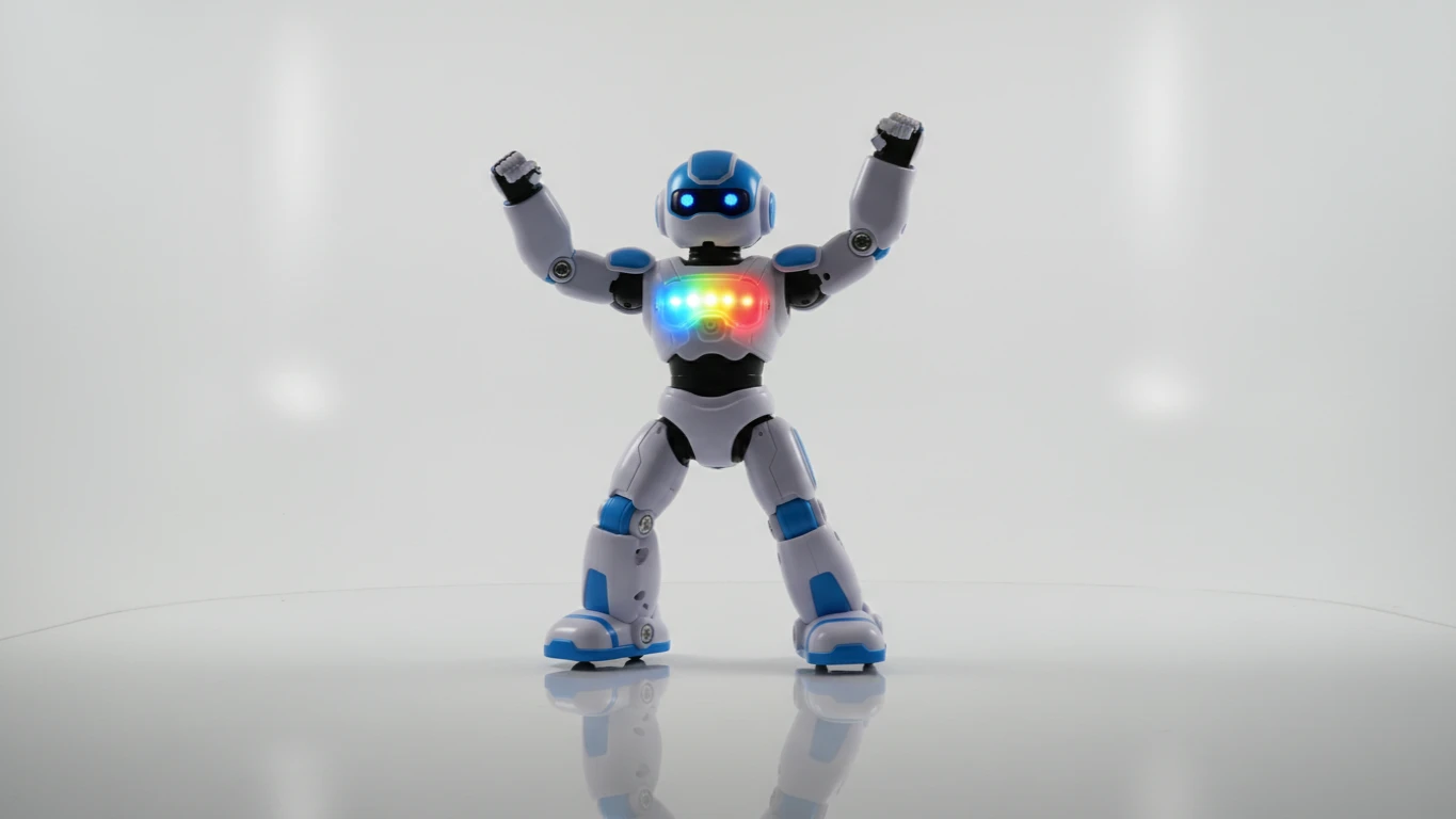 Robô Inteligente Dançarino com Luzes
