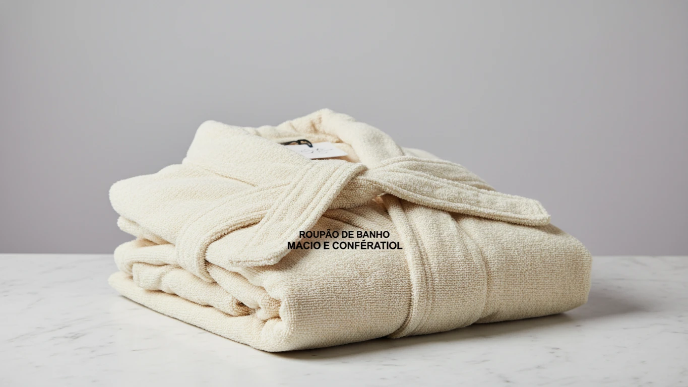 Roupão de Banho Macio e Confortável