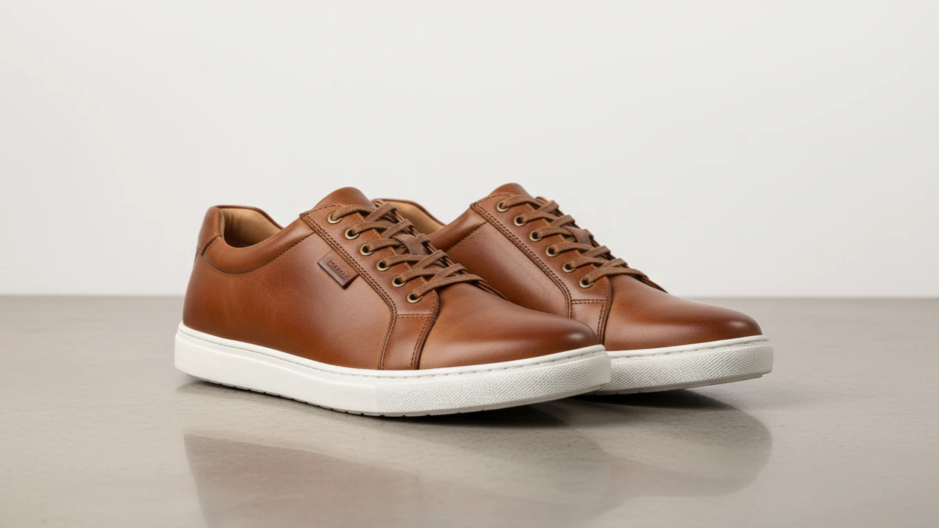 Sapatênis Masculino Casual de Couro
