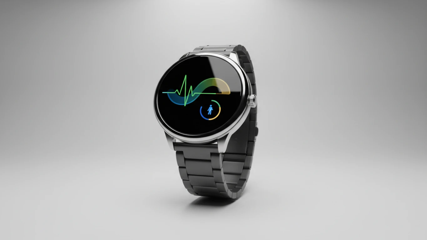 Smartwatch Elegante com Monitoramento de Saúde
